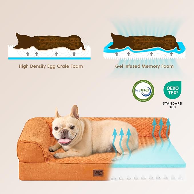 EHEYCIGA XL Dog Bed Memory Foam - Image 4