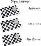 Ralxion Checkered Dog Feeding Mat, Absorbent Mats - Image 5