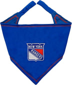 Pets First NHL New York Rangers TIE Bandana, Size Small/Medium. Dog Bandana by PETSFIRST