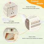 Folding Pigeon Cage Racing Pigeons Travel Cage Pairing Cage Plastic Two Doors - Image 5