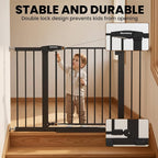 29.7-46" Extra Wide Baby Gate for Stairs, Pressure Mounted Dog Gate Indoor for - Image 4