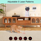 TBTeek Cat Toy, Automatic Motion-Activated, 5 Fun Patterns, 4 Speed Modes - Image 4