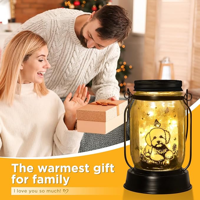 kyoryuger Bichon Dog Gifts for Women/Men Bichon Frise Solar Lanterns Birthday - Image 3