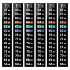 AQUANEAT 6 PCS Aquarium Thermometer Strips, Fish Tank Thermometer Sticker by Aquaneat