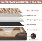 INVENHO Orthopedic Dog Bed for Large Dogs, Washable Waterproof, Egg-Crate Foam - Image 4