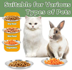 8-Pack Stainless Steel Cat Food Bowls, Shallow Whisker-Friendly Non-Slip - Image 4
