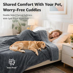LOOBANI Waterproof Blanket for Bed: Reversible Soft Flannel Queen Bed Blanket - Image 2