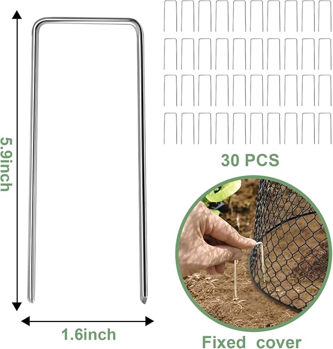 10 Pcs Chicken Wire Cloche Plant Covers Garden Netting Metal Heavy Duty Plant - Image 4