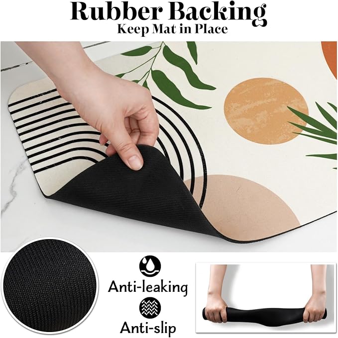 Dog Food Mats for Floors Super Absorbent, Pet Cat Food Mat - Image 6