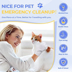 Pet Cleaning Glove Wipes for Dogs & Cats, Hypoallergenic Deodorizing Disposable - Image 5