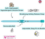 Kittyrama Aqua Cat Collar with Bell - Image 3