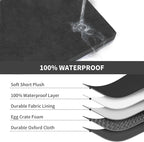 Plush Dog Bed for Medium Dogs, Waterproof Dog Crate Mat Orthopedic Egg Crate - Image 6