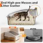 Stainless Steel Litter Box | Metal Kitty Litter Box - Image 4