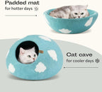 MEOWFIA Cat Cave – Premium Felt Cat Bed - Image 4