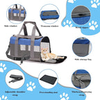 Soft Sided Pet Carrier for Cat, Airline Approved Cat Carriers Collapsible - Image 6