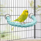 Dnoifne Bird Rope Perch, Cotton Bendable Parrot Perch Stand Toy, Bird Standing - Image 3