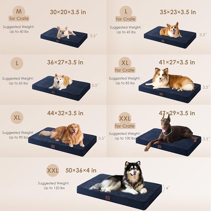 EHEYCIGA Orthopedic XL Dog Beds - Image 2
