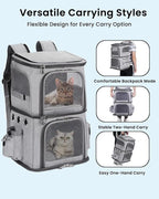 Double-Compartment Pet Carrier Backpack - Image 5