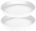 2 Pack of 19 inch Plant Saucer, 2.7" Depth Tray, Large Deep Garden Plastic by Bleuhome