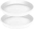 2 Pack of 17 inch Plant Saucer, 2.3" Depth Tray, Large Deep Garden Plastic by Bleuhome