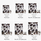 Bnuitland Brown Cow Print Throw Blanket - Image 7
