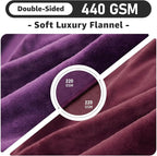 LOOBANI Waterproof Blanket for Bed: Reversible Soft Flannel King Size Bed - Image 3