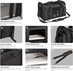 Henkelion Cat Carriers Dog Carrier Pet Carrier - Image 3