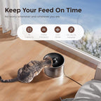 IMIPAW Automatic Cat Feeder and Water Fountain, Timed Dry Food Dispenser - Image 5