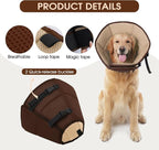 Dog Cone Collar After Surgery for Medium Dogs, Adjustable Soft Recovery Cone - Image 4