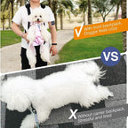 Pawaboo Adjustable Dog Carrier Purses, Pet Front Cat Travel Bag Dog Carrier - Image 6