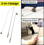 Forever Stick with Chew-Proof Metal Wire String and Transparent Fishing Line - Image 7