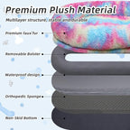 Human Dog Bed, Washable Faux Fur Pet Bed - Image 4