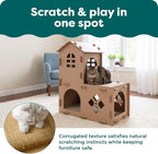 FurHaven Townhouse Multi-Level Cardboard Cat House - Image 6