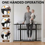 29.7-46" Extra Wide Baby Gate for Stairs, Pressure Mounted Dog Gate Indoor for - Image 6