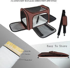 Soft Sided Carrier for Small Medium Cats Dogs, Removable Pad Collapsible Travel - Image 2