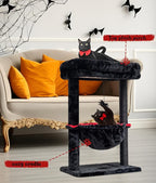 SYANDLVY Gothic Cat Tree with Coffin Bed - Image 3