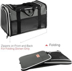 Cat Carrier - Portable Foldable Dog Pet Carrier, Soft-Sided Pet Bag up to 22 Lbs - Image 7