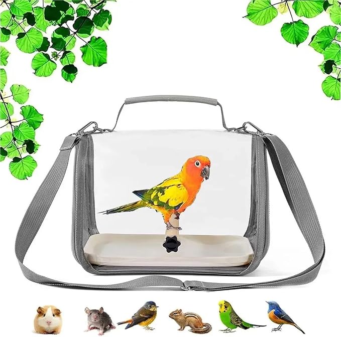 Portable Bird Travel Carrier for Small Birds and Parrots - Image 4