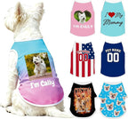 Custom Dog Shirt with Name Photo Text Logo Personalized Dog Pullover Shirts by Unknown