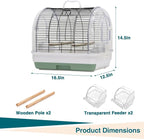 Travel Bird Cage Carrier, Portable Travel Parrot Cage - Image 2