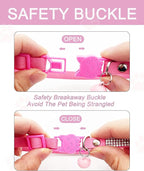 Breakaway Cat Collars with Bell, olmoony Adjustable Safe Kitten Collar - Image 6