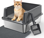 Stainless Steel Cat Litter Box by MIXJOY