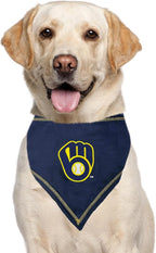 Pets First MLB Milwaukee Brewers TIE Bandana, Large/Extra Large. Dog Bandana - Image 5