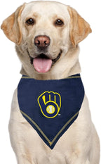 Pets First Milwaukee Brewers TIE Bandana, Small/Medium. Dog Bandana Scarf Bib - Image 5