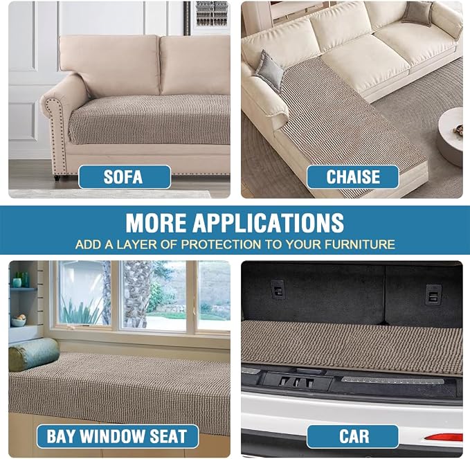 H.VERSAILTEX Plush Chenille Pet Couch Cover Thick Soft Sofa Cover - Image 6