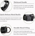 Tactical Dog Collar Set, Adjustable Military Training Nylon Dog Collar - Image 3