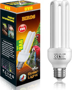 GlowUp 2.4% UVB Bulb for Birds, 20W Compact Fluorescent Light Bulb UVA UVB by GlowUp