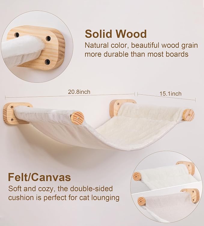 Cat Wall Hammock Shelves, Dual-Sided Cat Bed - Image 3