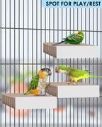 KATUMO Parrot Toys, 7 Inch Conure Shredder Foraging Toys Bird Perch Stand - Image 5