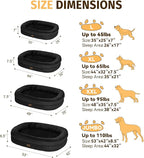 Orthopedic Washable Large Dog Bed: Cooling Memory Foam Dog Bed - Image 2